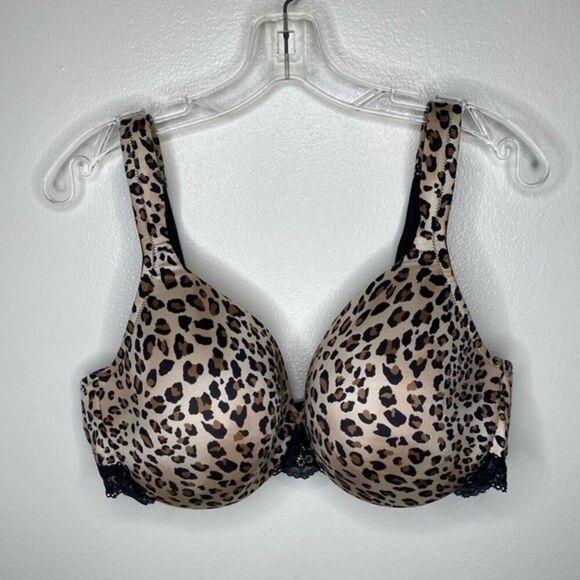 Cacique Lined Cheetah Print Full Coverage Bra 42D - Picture 6 of 6